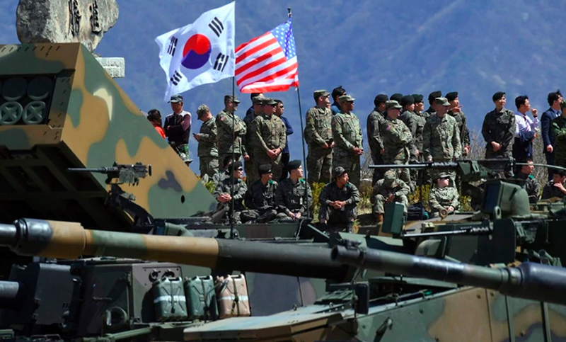 Estados Unidos y Seúl reducen sus ejercicios militares para bajar la tensión con Corea del Norte