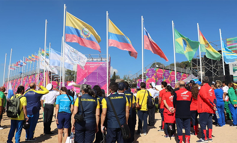 Comenzaron los IV Juegos Suramericanos de Playa en el balneario La Florida