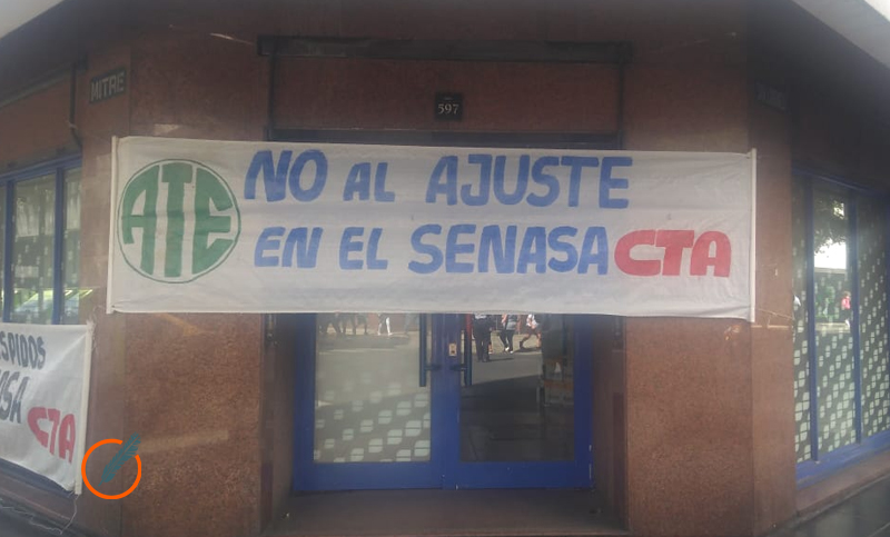 Trabajadores del Senasa se manifestaron contra el ajuste en el organismo