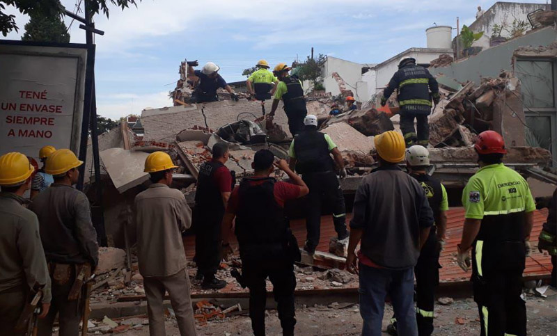 Un muerto y seis heridos por derrumbe de un supermercado en San Cristóbal
