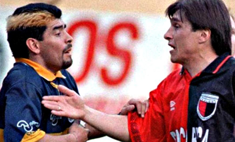 Maradona lamentó la muerte de Toresani, a 14 años de una de las peleas memorables del fútbol argentino