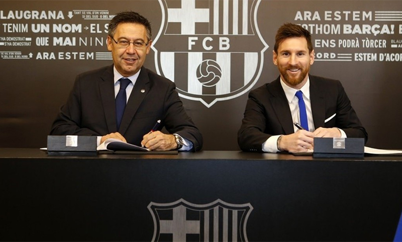 «Messi es un hombre de un solo club», dijo el presidente de Barcelona