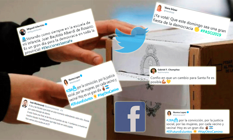 El mensaje de los candidatos en las redes sociales tras emitir sus votos