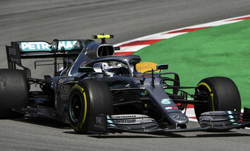 Bottas marcó el mejor tiempo en los ensayos del Gran Premio de España