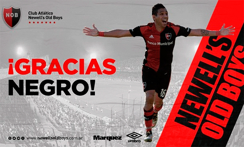 Víctor Figueroa rescindió su contrato con Newell’s y tuvo un último gran gesto