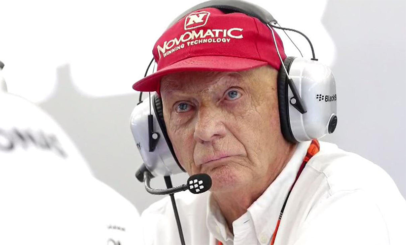 Falleció a los 70 años el expiloto de Fórmula 1 Niki Lauda