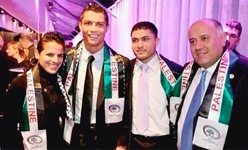 Cristiano Ronaldo donó un millón y medio de dólares al pueblo palestino