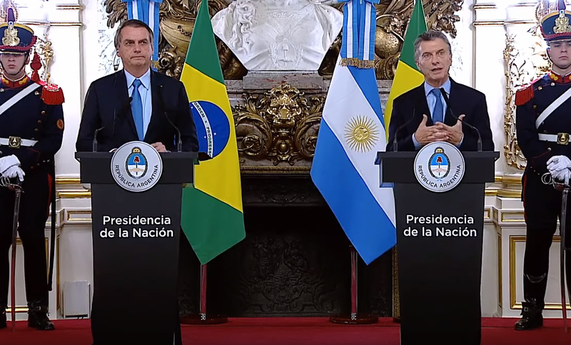 Bolsonaro con Macri: «Tenemos prácticamente los mismos ideales»