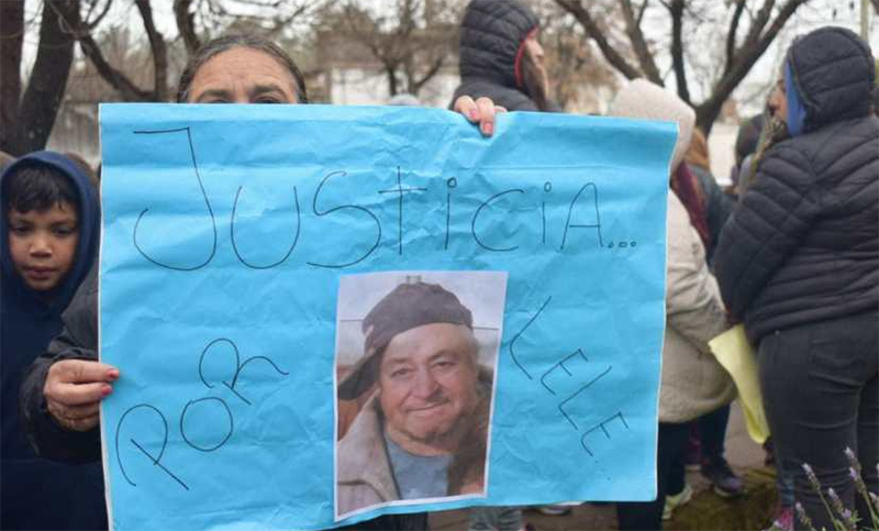 Justicia por Lele: Díaz salió a la calle para reclamar por la muerte de un jubilado de 82 años