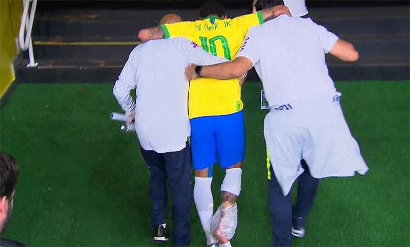 Neymar sufre rotura de ligamento en el tobillo derecho y no jugará la Copa América