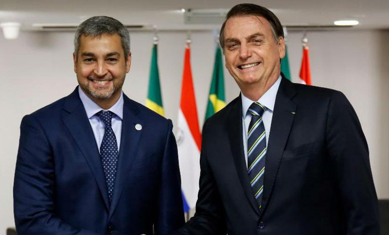 Bolsonaro respaldó a su par de Paraguay, en jaque por el acuerdo energético
