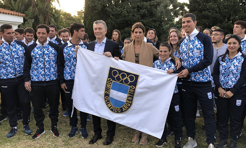 Macri despidió a la delegación argentina que jugará los Panamericanos