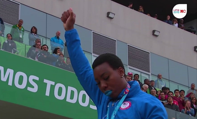 Una atleta estadounidense replicó el histórico Black Power en los Juegos Panamericanos