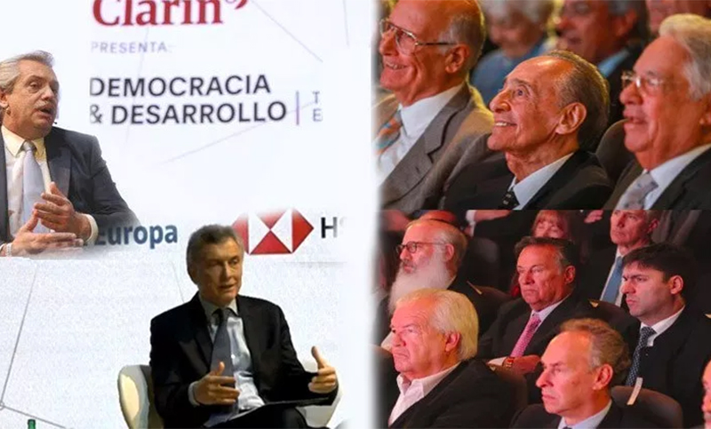 El poder económico tomó examen a Macri y Fernández en el foro de Clarín. La apuesta a un nuevo gobierno