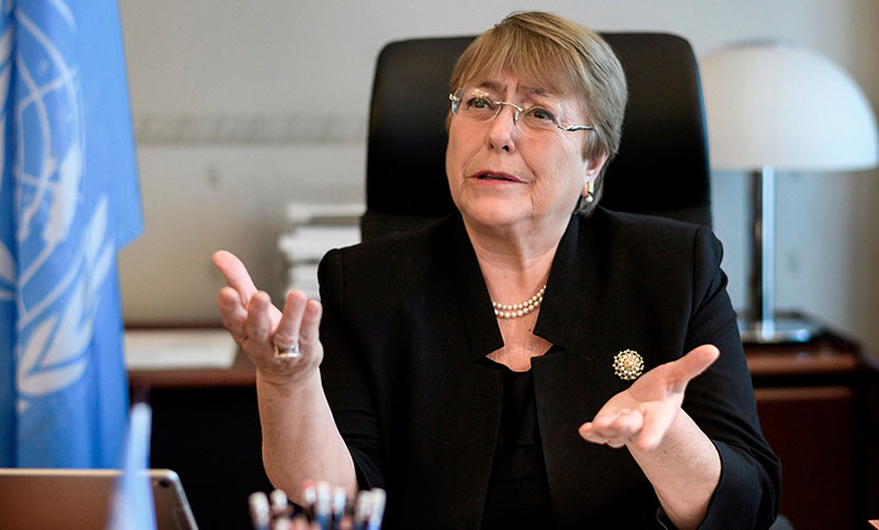 Bachelet denuncia más de 480 nuevos palestinos desplazados en 2019