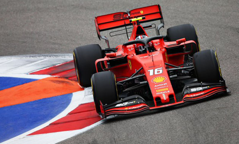 Leclerc logró la pole position en el Gran Premio de Rusia