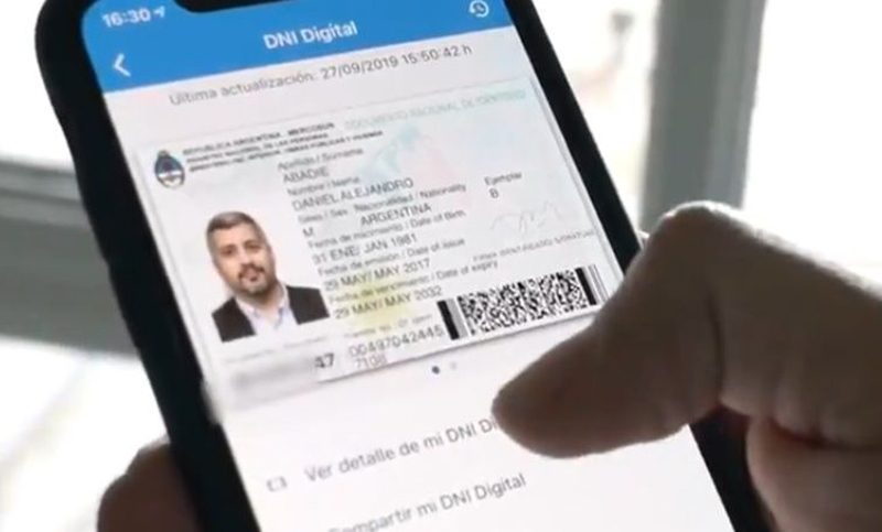El Gobierno lanzó la opción digital del DNI para usar en el teléfono celular