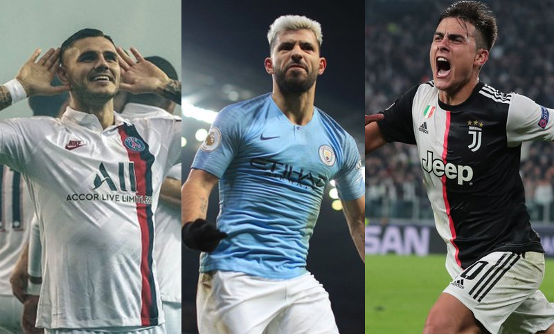 Dobletes de Icardi, Dybala y Agüero en una intensa jornada de goles en la Champions