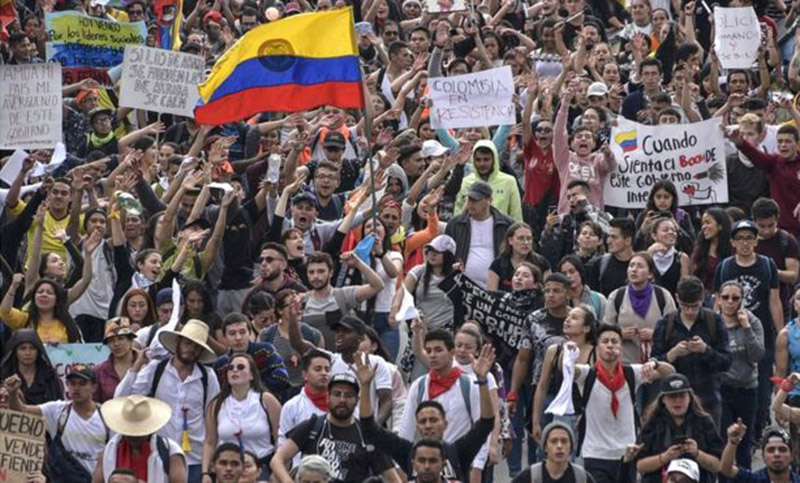 Anuncian otro paro nacional en Colombia para el miércoles
