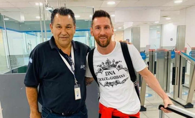 Messi llegó a Rosario para pasar las fiestas de fin de año con su familia