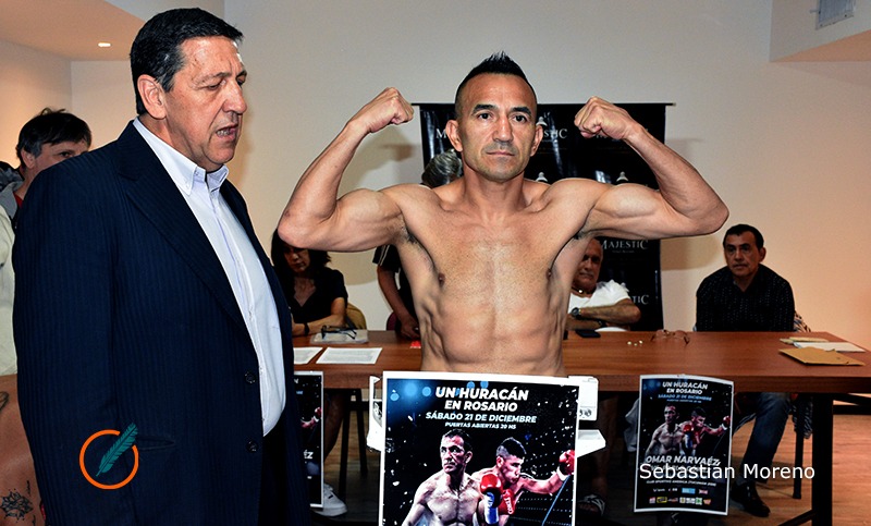 Omar Narváez dio con el peso y tiene todo listo para pelear en Rosario