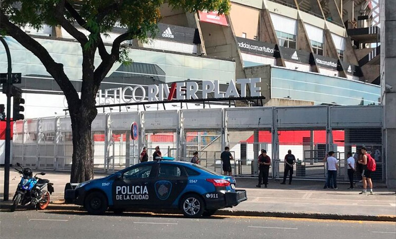 El estadio Monumental fue evacuado por una amenaza de bomba
