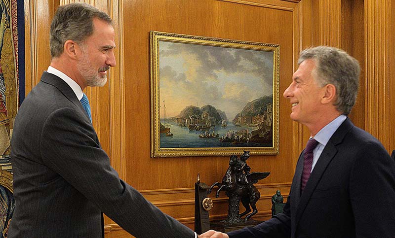 Macri se reunió con el rey Felipe VI de España