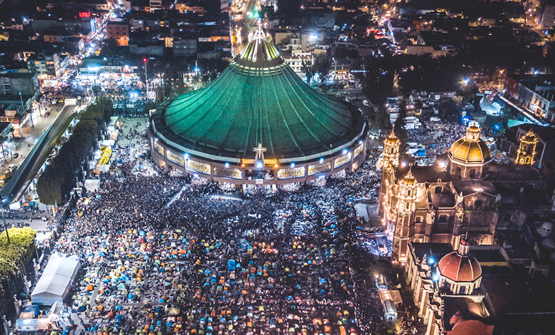 Cerca de 10 millones de personas peregrinaron para visitar a la Virgen de Guadalupe en México