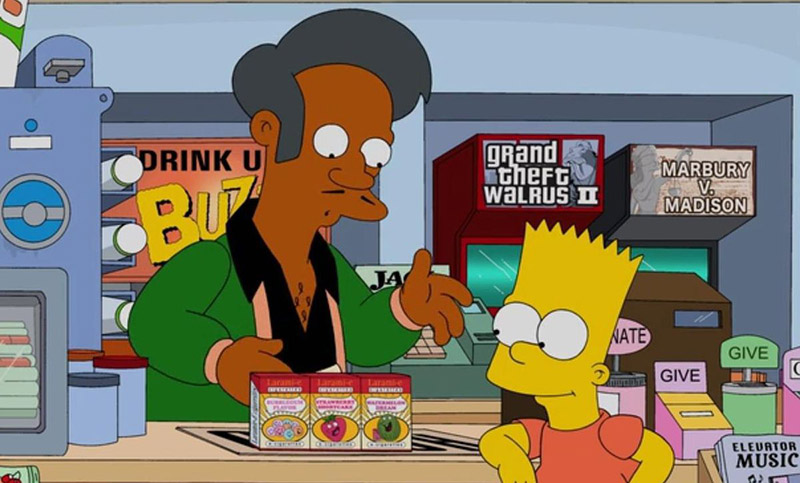 Después de 30 años, el personaje de Apu abandona «Los Simpson»