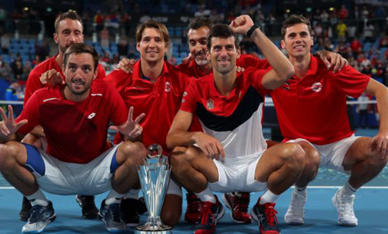 De la mano de Djokovic, Serbia se consagra campeón de la Copa ATP