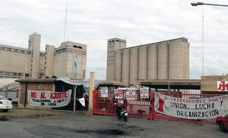 Molinos Minetti: trabajadores ocuparon la planta y la empresa pide desalojo judicial 