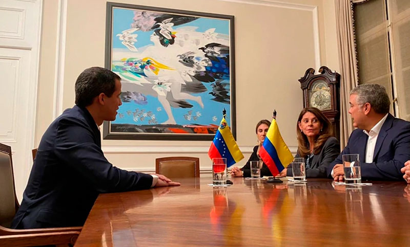 Con críticas del chavismo, Duque y Guaidó mantuvieron su primera reunión de trabajo en Bogotá
