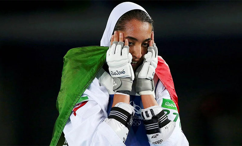 Dura crítica de una medallista olímpica de nacionalidad iraní