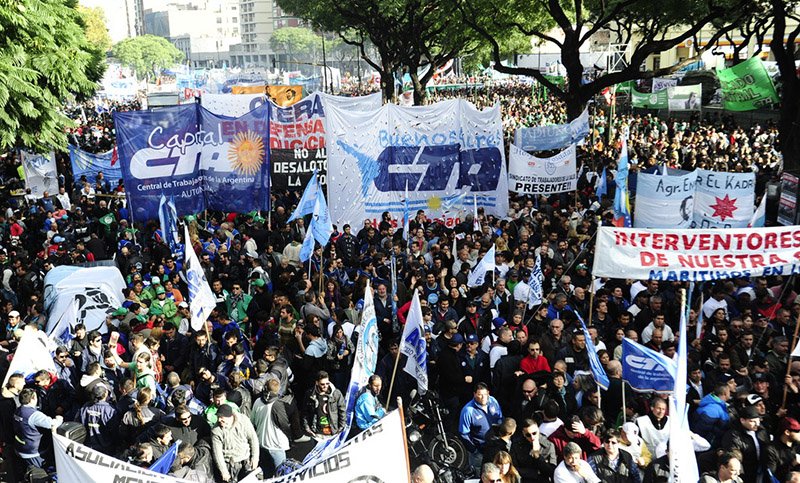 La CGT y las CTA movilizarán al Congreso el domingo para apoyar a Alberto Fernández