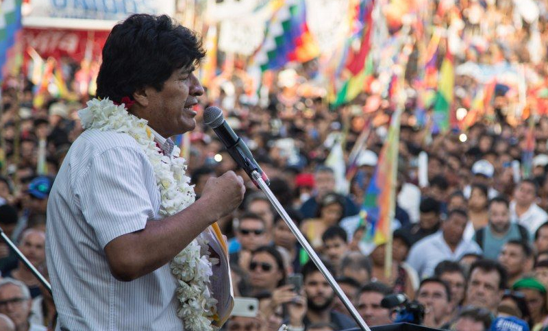 Evo Morales convoca a un acuerdo nacional para garantizar la paz en las elecciones en Bolivia