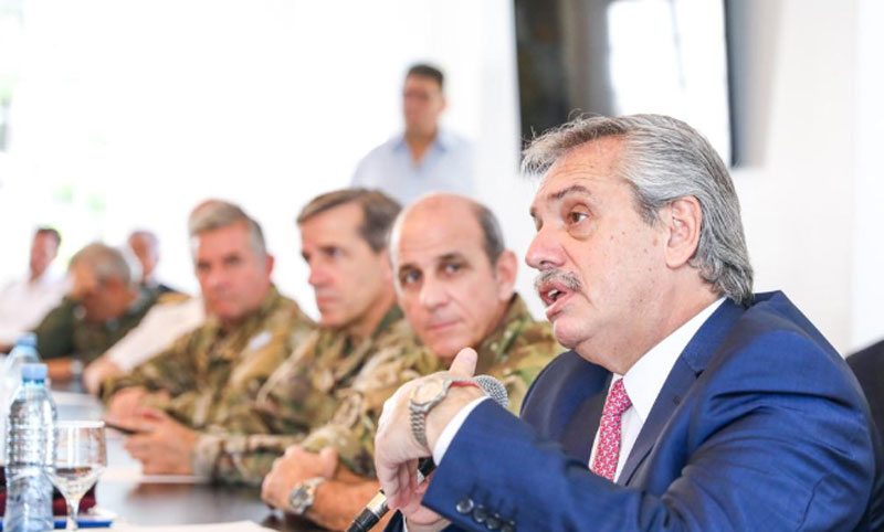 Alberto Fernández dio instrucciones a las Fuerzas Armadas y repasó las tareas de prevención y control en todo el país
