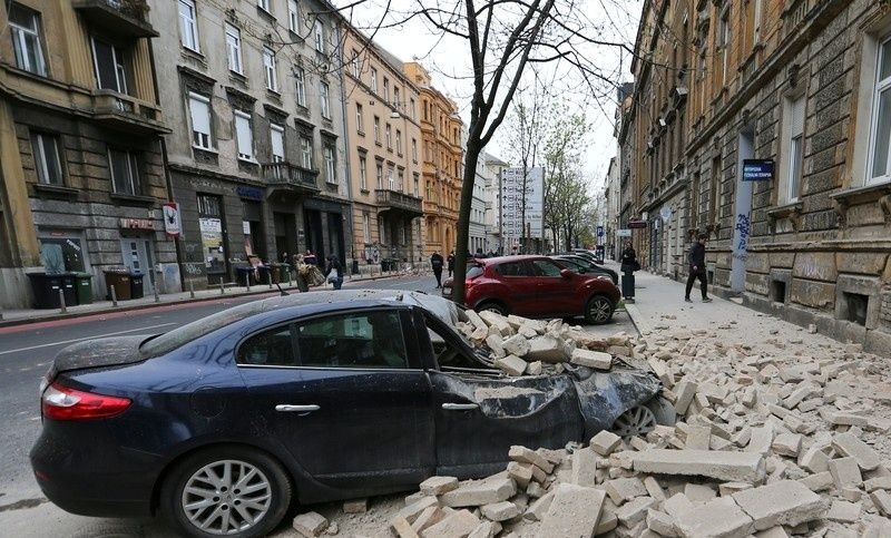 Una cadena de sismos sacude la capital de Croacia y deja al menos 11 heridos