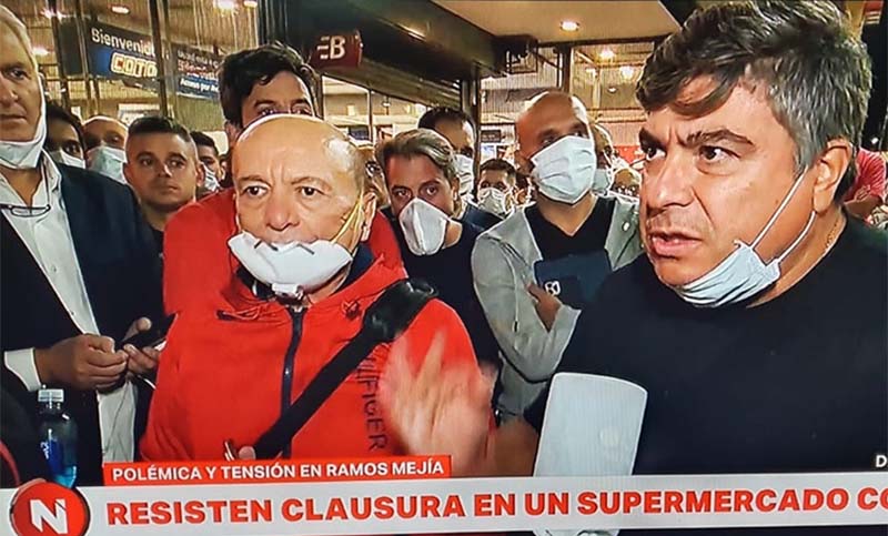 Papelón de  Alfredo Coto y Ramón Muerza al liderar protestas para que levanten clausuras de supermercados