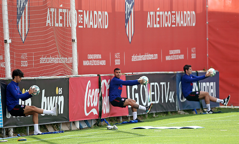 Atlético Madrid volvió a los entrenamientos en España