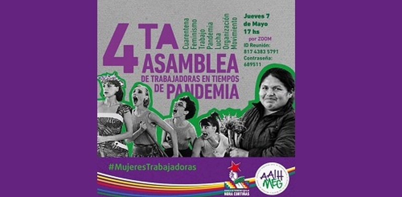 Asamblea de trabajadoras en épocas de pandemia