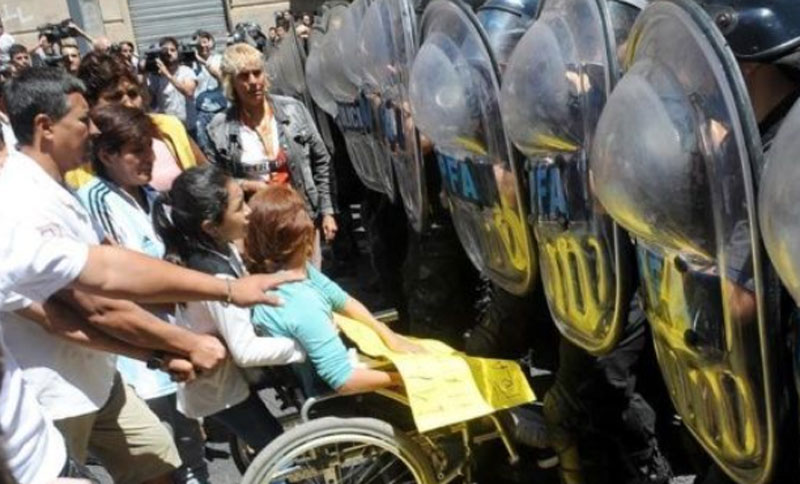 Operativo contra Vendedores en el barrio de Once en la Ciudad de Buenos Aires