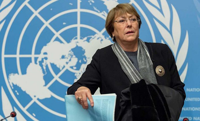 Bachelet señaló que el plan de Israel de anexar Cisjordania «es ilegal» y que su aplicación traería consecuencias