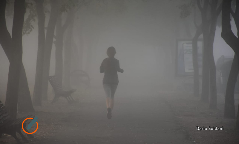 Cielo invisible por niebla y mucha humedad en Rosario