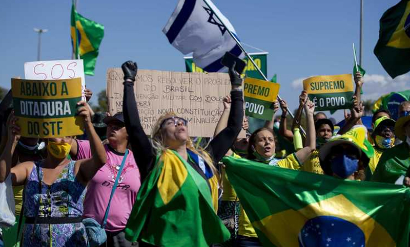 Brasil: partidarios de Bolsonaro volvieron a pedir un golpe contra el Congreso y la justicia