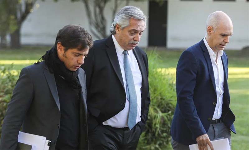 Kicillof le pedirá a Rodríguez Larreta endurecer la cuarentena en el AMBA