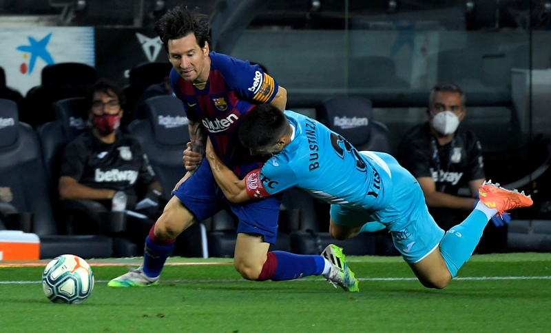 Messi marcó un gol para el triunfo de Barcelona ante Leganés