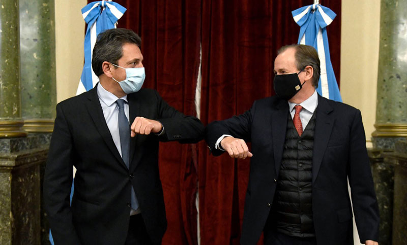 Massa y el gobernador Bordet hablaron sobre la reactivación de Argentina pospandemia