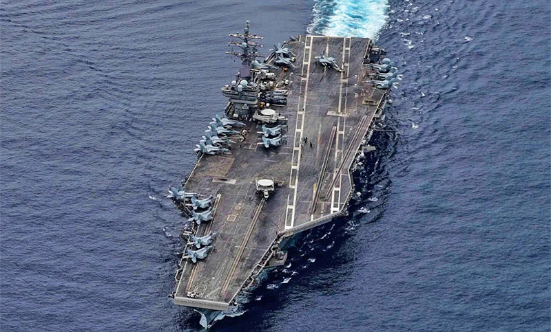 China dijo que EEUU tiene “motivos ocultos” para enviar dos portaaviones al Mar del Sur de su país