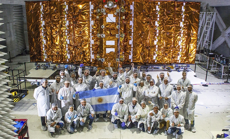 La delegación argentina comenzó a preparar en EE.UU. el lanzamiento del satélite SAOCOM 1B