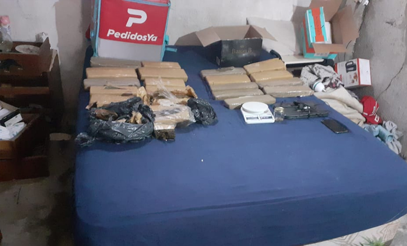 Más de 22 kilos de marihuana secuestrados en un allanamiento de Gendarmería